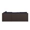 Flash Furniture Roan Indoor/Outdoor L-Shaped Sectional w/Coffee Table in Brown Wicker PE Rattan w/Navy Cushions BN-WS404-NV-BR-GG - alternate 8